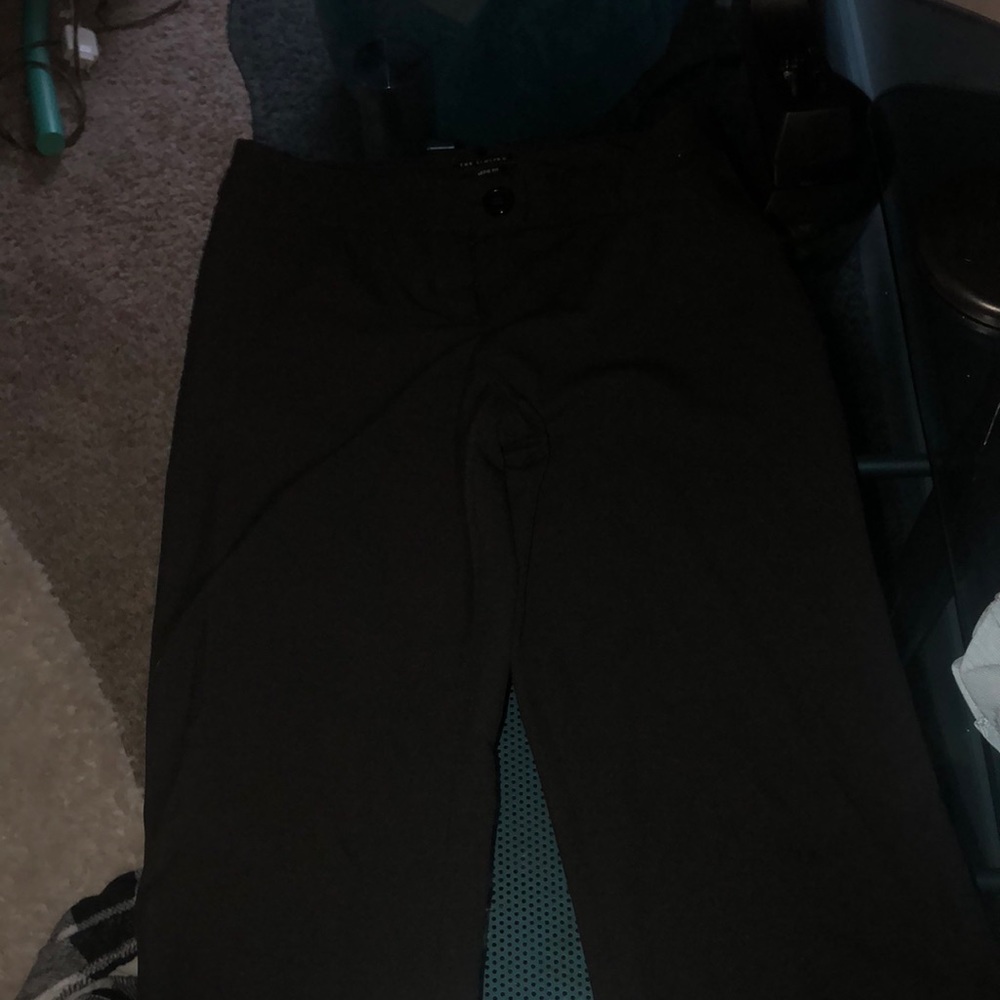 Work pants , flared at the bottom, button up
